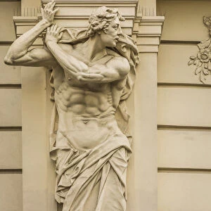 A telamon (male figure used on a column), Vienna, Austria