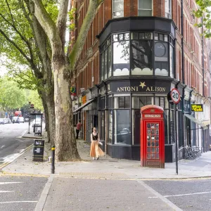 Telephone box, Clerkenwell, London, England, UK