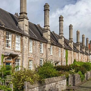 Terraced cottages in Vicars Close, Wells, Somerset