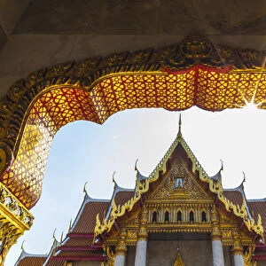 Thailand, Bangkok, Dusit Area, Wat Benchamabophit, Marble Temple, exterior