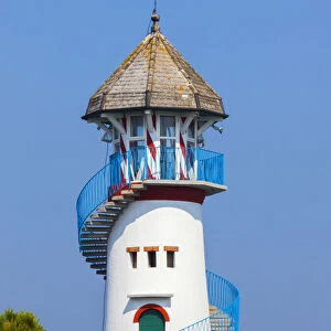 Tower of Fishing Estate Casone Zappa, Lagoon of Venice, Venice, Veneto, Italy