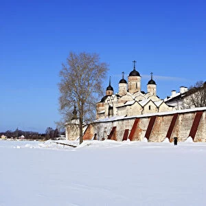 Towers of Kirillo-Belozersky Monastery, Kirillov, Vologda region, Russia