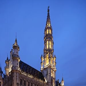 The Town Hall (French: H'tel de Ville), of the City of Brussels is a Gothic building from the Middle Ages. It is located on the famous Grand Place in Brussels, Belgium