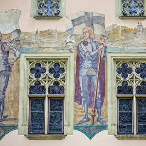 Town Hall Frescos, Passau, Lower Bavaria, Bavaria, Germany