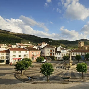 The Town Square and the Mother Church (Igreja Matriz) of Torre de Moncorvo, dating