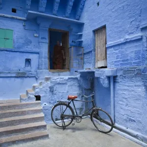 Traditional Blue Architecture Print, Jodhpur Cityscape