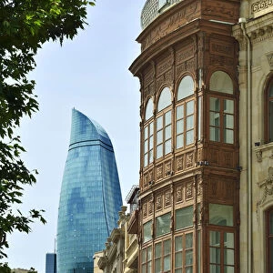 Traditional and contemporary architecture in Baku