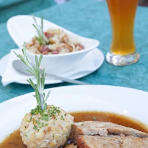 Traditional Cuisine, Market Square, Mondsee, Mondsee Lake, Salzburger Land, Austria