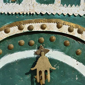 Detail of a traditional door from the Amezrou region, Zagora. Draa Valley, Morocco