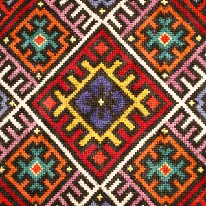 Traditional embroidery, Zakarpattia Oblast, Transcarpathia, Ukraine