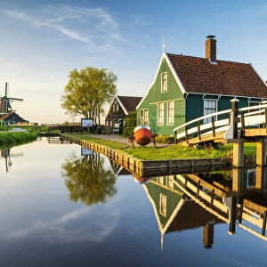 Traditional Farm Houses, Zaanse Schans, Holland, Netherlands