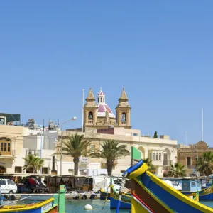 Traditional fishing boats, Marsaxlokk, Malta