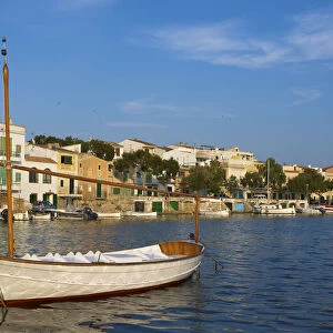 Traditional fishing boats in Portocolom, Majorca, Balearic Islands, Spain