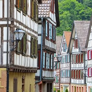 Traditional Half Timbered buildings in Schiltachs Picturesque Medieval Altstad (Old Town)