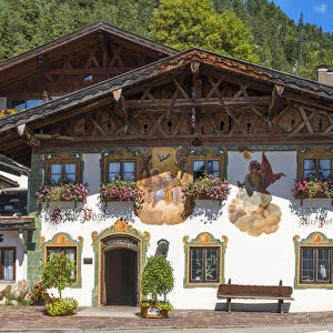 Traditional houses at KrAon, Bavaria, Germany