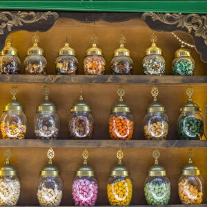 Traditional sweet shop, Balat district, Istanbul, Turkey