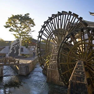 Traditional Water wheels, UNESCO Old Town of Lijiang, Yunnan Province, China