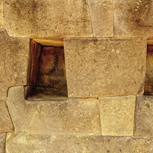 Trapezoidal niche, Ollantaytambo, Sacred Valley, Cusco Region, Peru