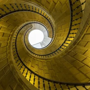 Triple Spiral Staircase Print, Convent of Santo Domingo de Bonaval Triple Spiral Staircase Print, Convent of Santo Domingo de Bonaval