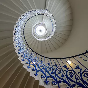 Tulip Staircase at Queen's House, Greenwich, London, England