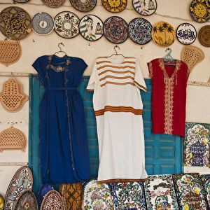 Tunisia, Jerba Island, Guellala, locally produced pottery for sale