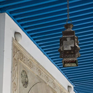 Tunisia, Tunis, Bardo Museum, exterior lantern