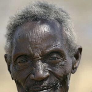 Turkana elders wear decorative ivory lip ornaments