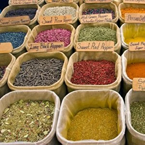 Turkey, Mediterranean Coast, Antalya Province, Kas, Spices in market