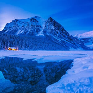 Twilight at Lake Louise, Banff National Park, Aberta, Canada