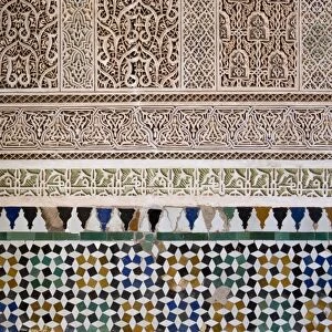 Typical Moroccan tiles, Marrakesh, Morocco