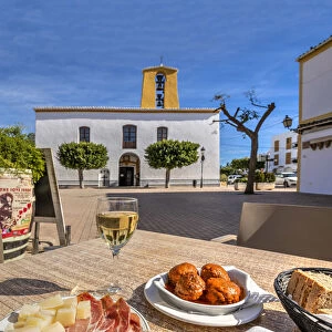Typical Spanish tapas, Santa Gertrudis de Fruitera, Ibiza, Balearic Islands, Spain
