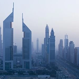 UAE, Dubai, Sheik Zayed Road Area, Emirates Towers