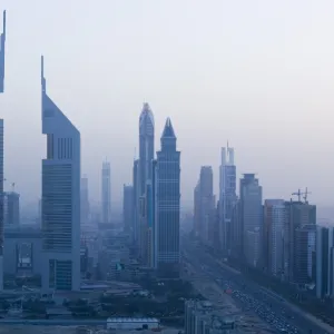 UAE, Dubai, Sheik Zayed Road Area, Emirates Towers