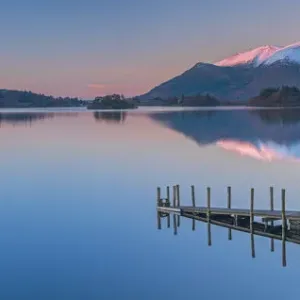 UK, England, Cumbria, Lake District, Keswick, Derwentwater, Ashness Jetty, Skiddaw UK, England, Cumbria, Lake District, Keswick, Derwentwater, Ashness Jetty, Skiddaw