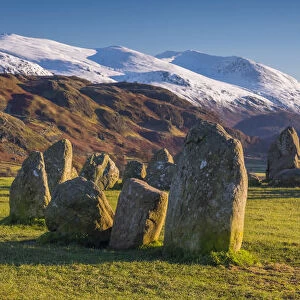 UK, England, Cumbria, Lake District, Keswick, Castlerigg Stone Circle