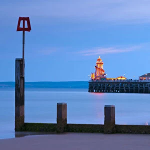 UK, England, Dorset, Bournemouth, East Cliff Beach, Main Pier