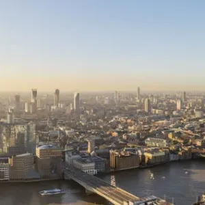 UK, England, London, Southwark, The Shard and River Thames UK, England, London, Southwark, The Shard and River Thames