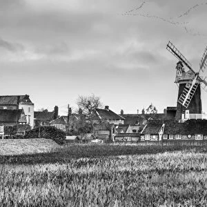 UK, England, Norfolk, North Norfolk, Cley next the Sea, Cley Windmill