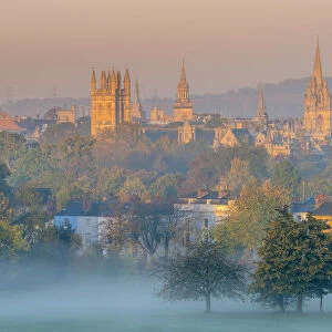 UK, England, Oxfordshire, Oxford, City skyline from South Park
