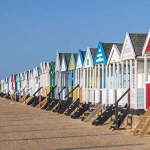 UK, England, Suffolk, Southwold, Beach Huts