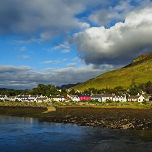 UK, Scotland, Highlands, Landscape of Loch Long and Dornie Village