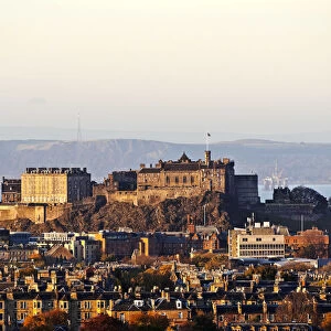 UK, Scotland, Lothian, Edinburgh, City Skyline with the Castle viewed from the Blackford