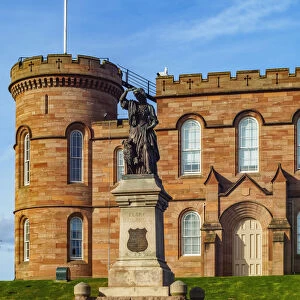 UK, Scotland, View of the Inverness Castle