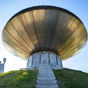 Ukraine, Kyiv, Soviet Era Motherland Monument, Underside Of The Flame Of Glory Cauldron