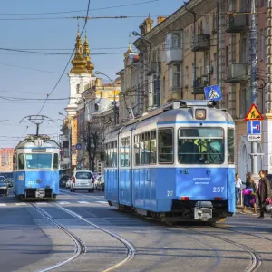 Ukraine, Vinnytsya, Electric Commuter Trolley, Streetcar