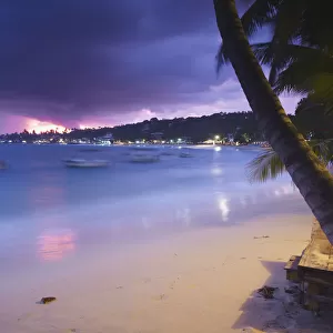Unawatuna beach at sunset, Southern Province, Sri Lanka