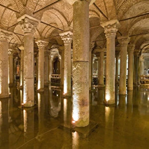 The underground Basilica Cistern, Istanbul, Turkey