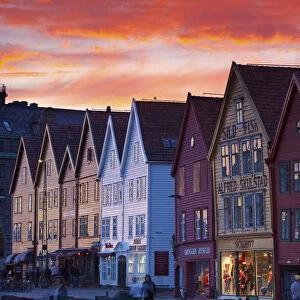 UNESCO World Heritage Protected Fishing Warehouses in the Bryggen District, Bergen