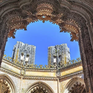Unfinished chapels, Batalha monastery (Mosteiro da Batalha), Batalha, Portugal