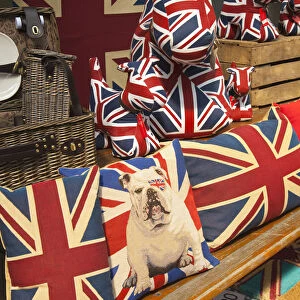Union Jack souvenirs, London, England, UK